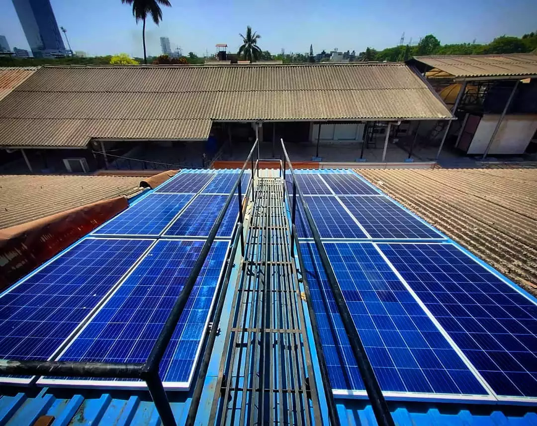 solar panels on roof - Navi Mumbai