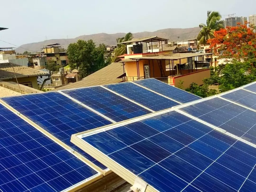 solar panels on roof - Navi Mumbai